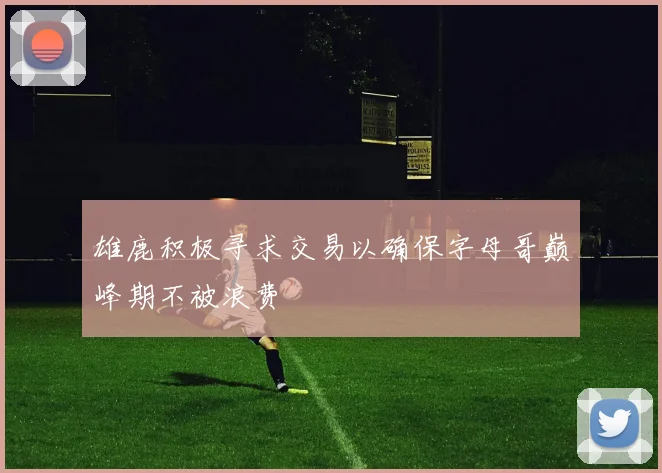 雄鹿积极寻求交易以确保字母哥巅峰期不被浪费